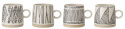 Mugg \'Eliana\' - Svart/Vit