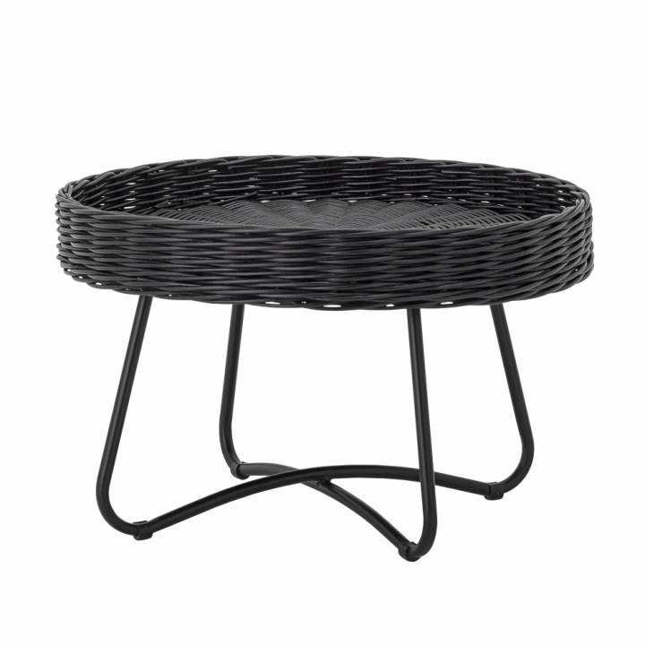 Soffbord \'Hattie\' 60cm Runt - Svart/Rotting i gruppen Möbler / Bord / Soffbord hos Reforma (82047292)