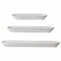 3-Pack Bricka \'Tray\' - Vit/Stengods