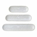 3-Pack Bricka \'Tray\' - Vit/Stengods