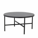 Soffbord \'Estelle\' 76cm Runt - Grå/Marmor