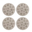 Assiett \'Snowie\' 4-pack Ø15,5 - Beige