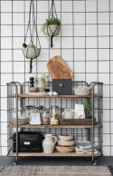 Hylla med hjul - Industristil