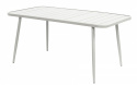Trädgårdsbord - Vit aluminium