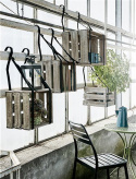 Trädgårdsstol- Vit aluminium