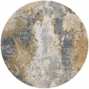 Rund Matta \'Travale\' 180cm - Grå/Mutli