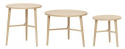 Sidobord \'Tripple\' 3 set - Natur
