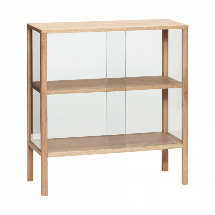 Monterskåp - Ek/Glas - Hubsch