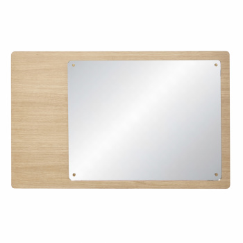 Vggspegel med magneter - Ek 80x50 cm