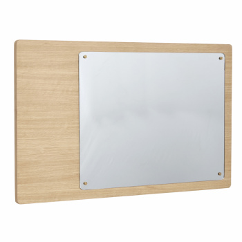 Vggspegel med magneter - Ek 80x50 cm