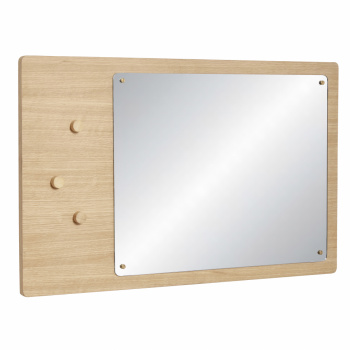 Vggspegel med magneter - Ek 80x50 cm
