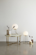 Bordslampa/Golvlampa - Mässing/Vit L