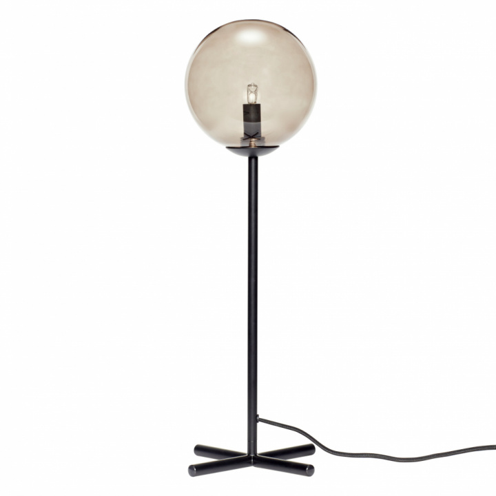 Bordslampa 'Bulb' - Gr/Svart