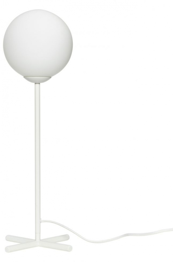 Bordslampa 'Bulb' - Vit/Metall