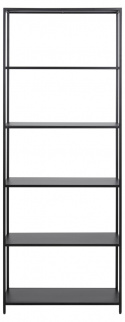 Bokhylla \'Newcastle\' 185cm - Svart
