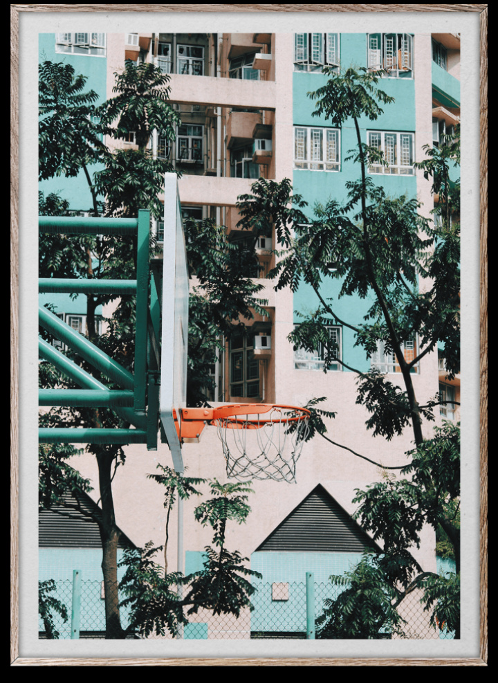 Poster 'Basketball Cities' 30x40 - Multi