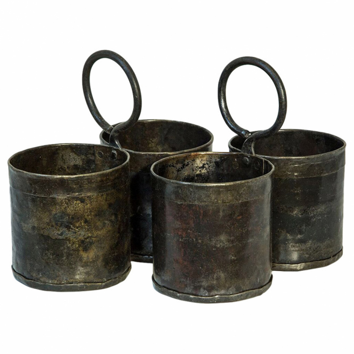 Förvaringsburkar \'Iron pot\' - Antikmetall i gruppen Möbler / Hyllor & förvaring / Småförvaring hos Reforma (921007)