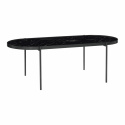 Soffbord Svart - Metall/Glas