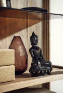Skulptur \'Buddha\' - Svart L
