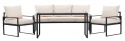 Loungeset \'Vico\' - Svart