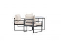 Loungeset \'Vico\' - Svart