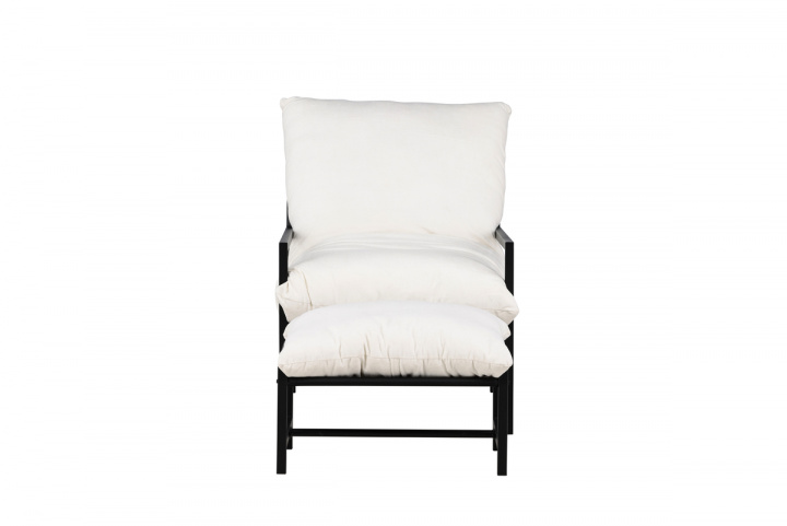 Loungefåtölj \'Corso\' - Beige/Svart i gruppen Möbler / Utemöbler / Utefåtöljer hos Reforma (9801-000)