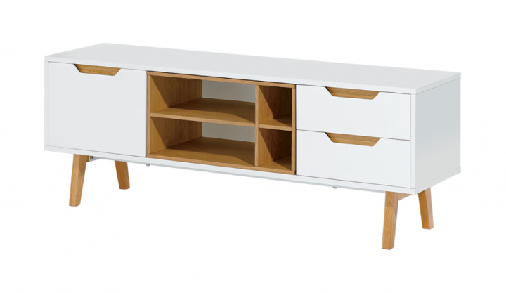 Tv-Bänk \'Sakai\' - Vit 150x40 - Reforma Sthlm i gruppen KAMPANJ / Möbler / Hyllor & Förvaring hos Reforma (9805)