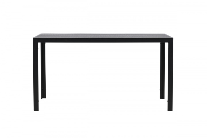 Matbord \'Mirko\' 140x74cm - Svart i gruppen Möbler / Utemöbler / Trädgårdsbord hos Reforma (9809-100)