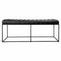 Dagbädd/Bänk \'Arch\' - Svart läder
