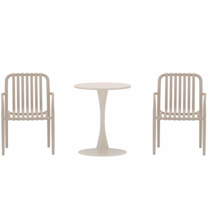 Cafeset \'Limnos\' - Beige i gruppen Rum / Uteplats / Bord hos Reforma (9895-222)