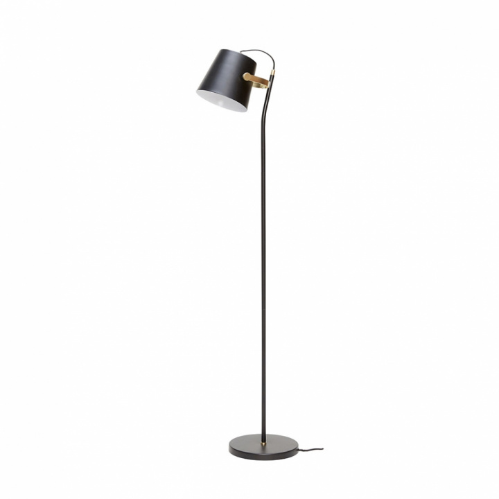 Golvlampa 'Black' - Metall/Mässing