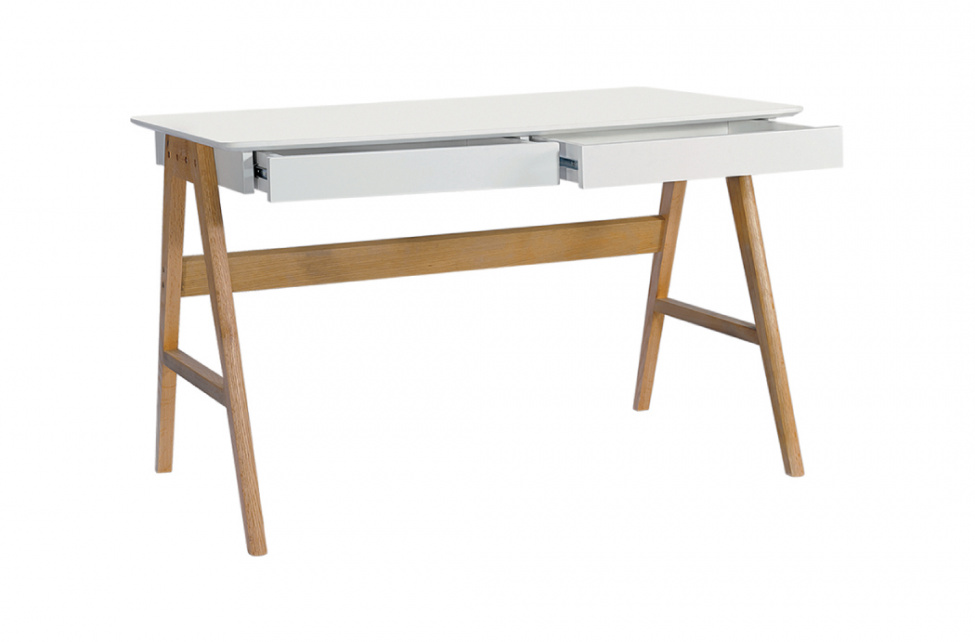 Skrivbord \'Sakai\' - Vit/Natur 120x70 - Reforma Sthlm