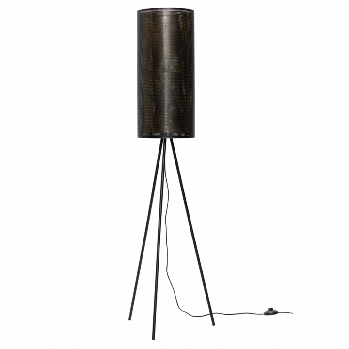 Golvlampa - Mässing/Svart