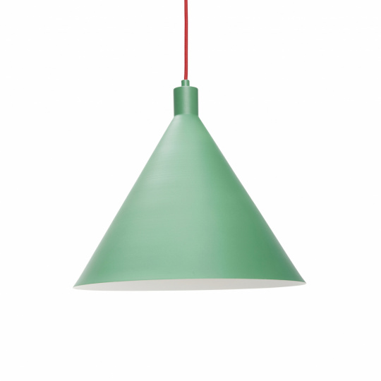 Lampa - Metall - grön/röd