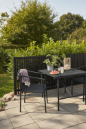 Bord \'Metall\' - Svart 90x90