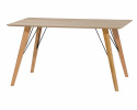 Matbord \'Sapporo\' - Ek / Metall 120x80xH75cm - Reforma Sthlm