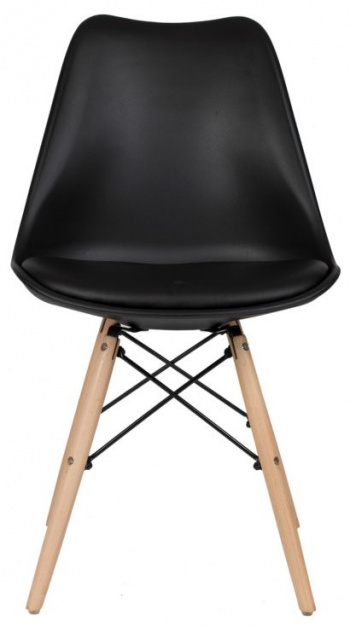 Stol \'Milano\' - Svart/PU-lder