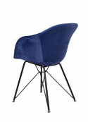 Stol \'Uptown\' - Blå/Sammet
