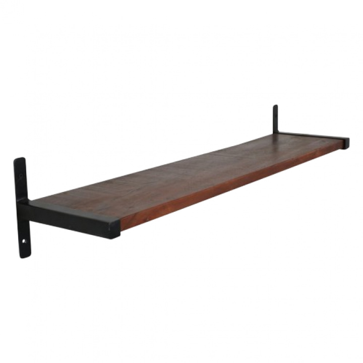 Vägghylla \'T-profile\' 80 cm - Brun i gruppen Möbler / Hyllor & förvaring / Vägghyllor hos Reforma (ACFW00062)