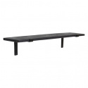 Vägghylla \'Factory\' 80 cm - Svart