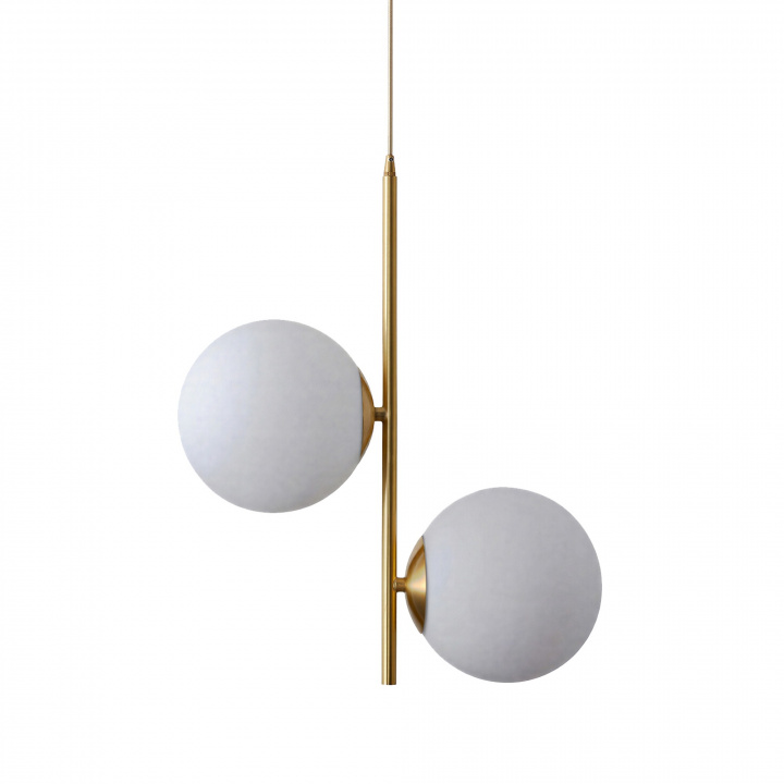 Taklampa 'Creme Satin' - Mässing