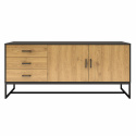 Sideboard \'Amster\' - Ek/Svart