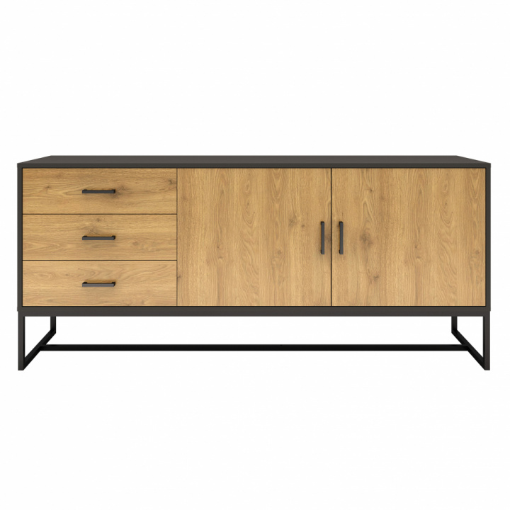 Sideboard 'Amster' - Ek/Svart