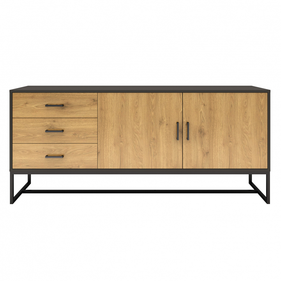 Sideboard \'Amster\' - Ek/Svart