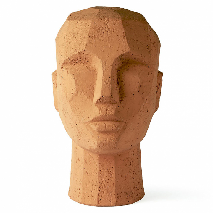 Skulptur 'Abstract Head' - Terracotta