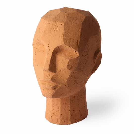 Skulptur \'Abstract Head\' - Terracotta