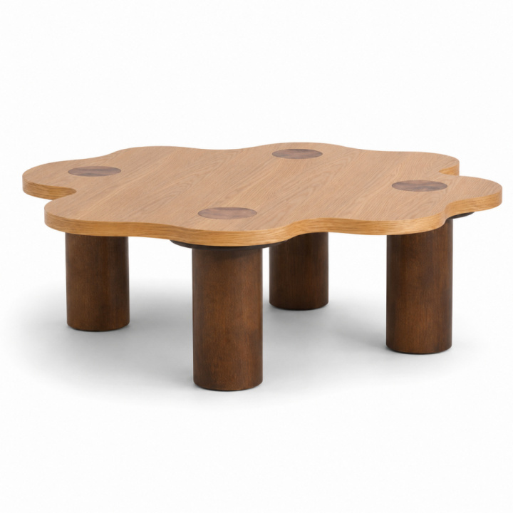 Soffbord \'Livora\' 107x98cm - Natur i gruppen Möbler / Bord / Soffbord hos Reforma (BCT-L107-oak)