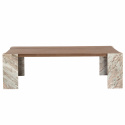 Soffbord \'Monte\' 115x75cm - Valnöt/Sten