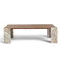 Soffbord \'Monte\' 115x75cm - Valnöt/Sten