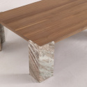 Soffbord \'Monte\' 115x75cm - Valnöt/Sten